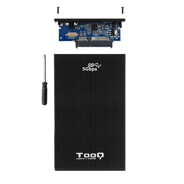 TooQ TQE-2522B drevkabinet HDD kabinet Sort 2.5"