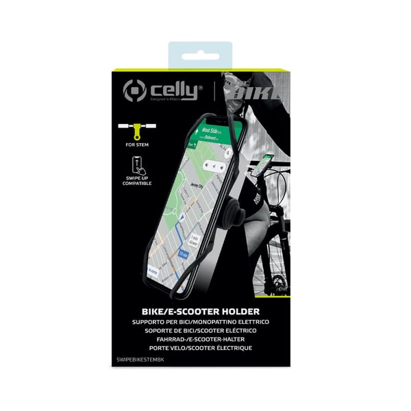 Celly Swipe Bike Passiiviteline Matkapuhelin/älypuhelin Musta