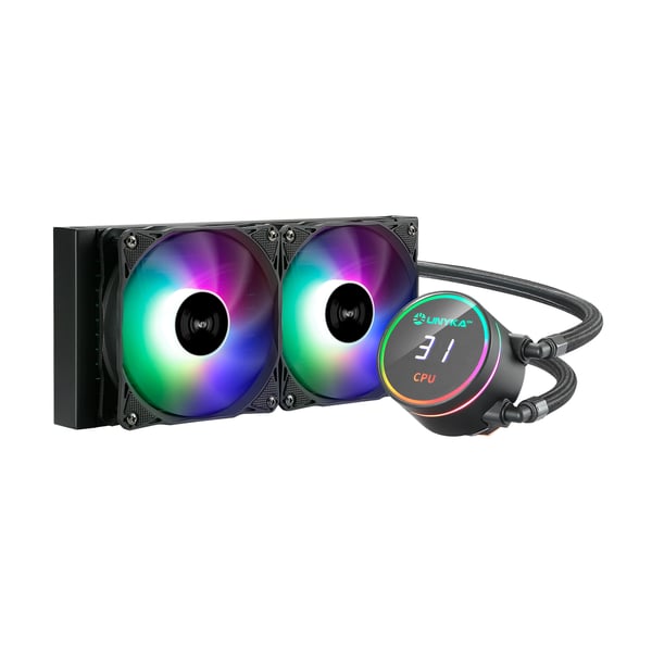 UNYKAch AquaStorm 240 Processor Allt-i-ett vätskekylare 12 cm Svart 1 styck