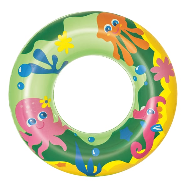 Bestway 36113 pool- och badmadrass Blå, Orange, Gul Mönstrad Vinyl Badring