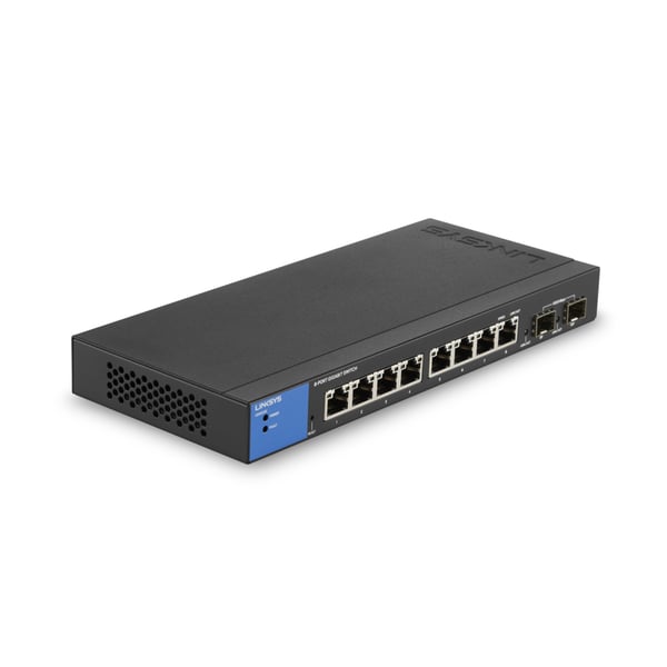 Linksys LGS310C Administreret L3 Gigabit Ethernet (10/100/1000) Sort, Blå