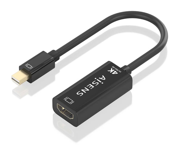 AISENS A125-0904 videokaapeli-adapteri 0,15 m Mini DisplayPort HDMI-tyyppi A (vakio) Musta