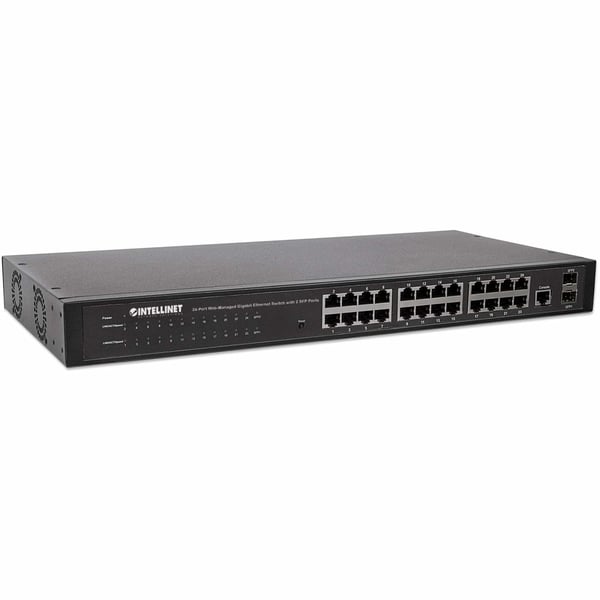Intellinet 560917 netværksswitch Administreret Gigabit Ethernet (10/100/1000) 1U Sort