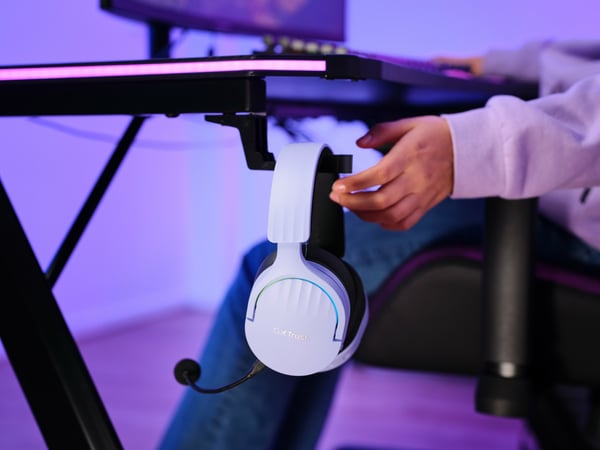 Trust GXT 491P FAYZO Kuulokkeet Langallinen & langaton Pääpanta Pelaaminen USB A-tyyppi Bluetooth Musta, Purppura