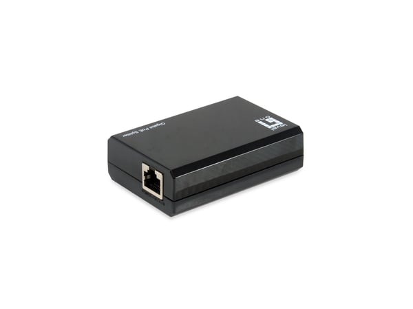 LevelOne POS-5001 nätverksdelare Strömförsörjning via Ethernet (PoE) stöd Svart