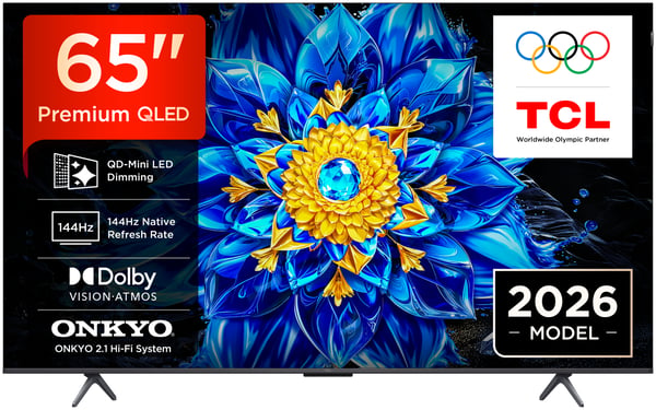 TCL P8L 65P8L TV 165,1 cm (65") 4K Ultra HD Smart TV Wi-Fi Sort 450 cd/m²