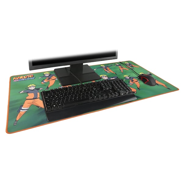 Konix Naruto KX MOUSEPAD XXL GREEN Gaming musemåtte Flerfarvet
