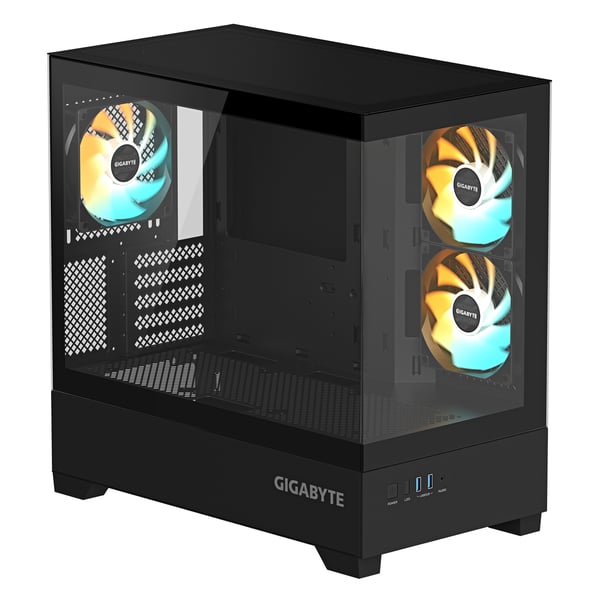 GIGABYTE C201 PANORAMIC Midi Tower Svart
