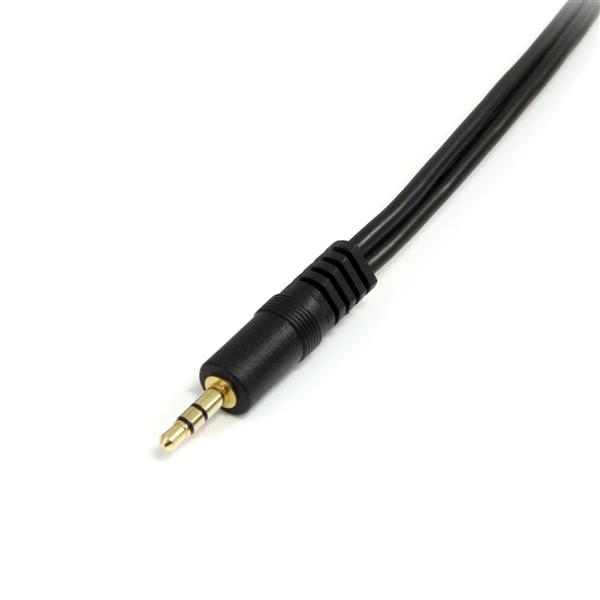 StarTech.com MUY1MFF audiokaapeli 0,15 m 3.5mm 2 x 3.5mm Musta
