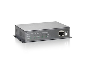 LevelOne GEP-0521 verkkokytkin Hallitsematon Gigabit Ethernet (10/100/1000) Power over Ethernet -tuki Harmaa