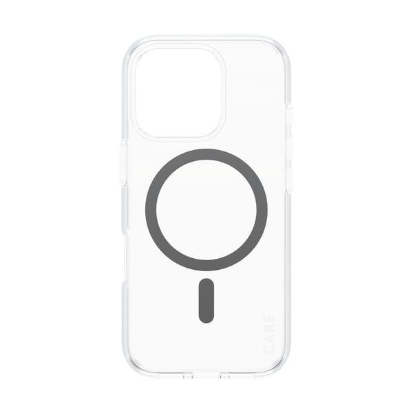 PanzerGlass CARE™ by ® Urban Combat Case Transparent m. Sort MagSafe iPhone 16 Pro