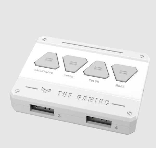 ASUS TUF GAMING TF120 ARGB WHITE EDITION 3IN1 Computerkabinet Luftkøler 12 cm Hvid 3 stk