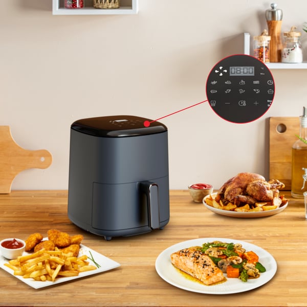 Tefal Easy Fry Max EY245B Enkelt 5 L Enkeltstående 1500 W Varmluftsteger Grå