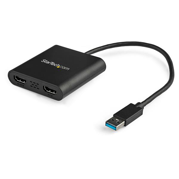 StarTech.com USB 3.0 til dobbelt HDMI-adapter - 4K 30Hz - Eksternt video- og grafikkort - Dobbelt skærm StarTech.com USB 3.0 til dobbelt HDMI-adapter - 4K 30Hz - Eksternt video- og grafikkort - Dobbelt skærm