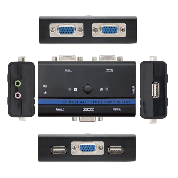 Nanocable 10.12.0001 KVM-switchar Rackmontering Svart
