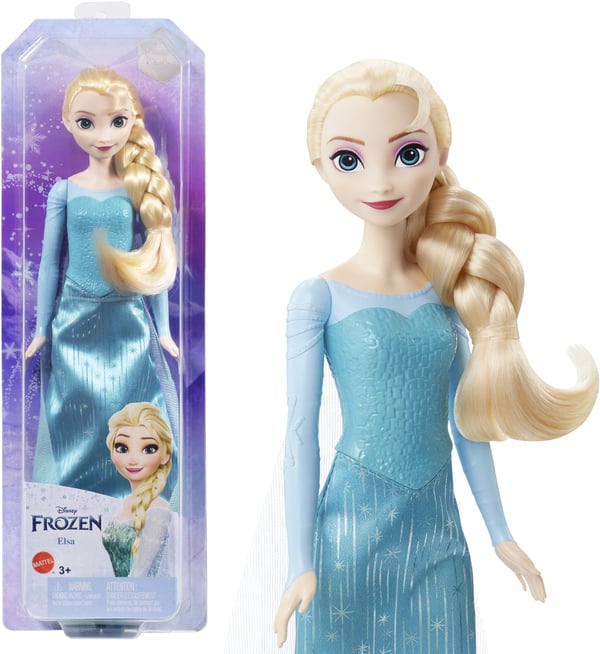 Mattel Disney Frost-leksaker, Elsa-modedocka och accessoarer Mattel Disney Frost-leksaker, Elsa-modedocka och accessoarer