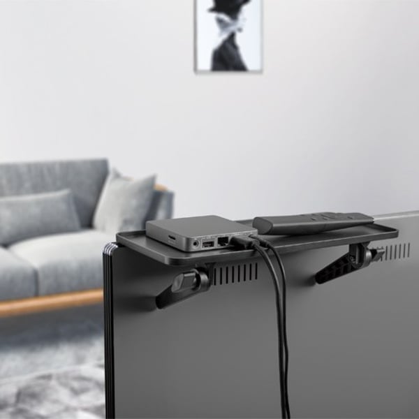 Techly ICA-DRS 902 av-udstyr hylde Sort Plast