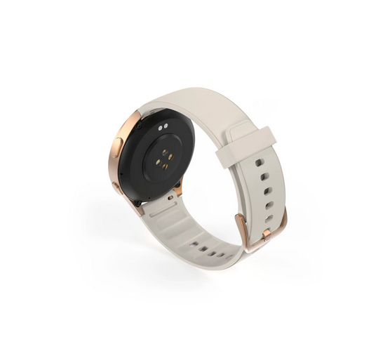 Hama Smartwatch \"8900\", GPS, AMOLED 1.32\", Telefonfunktion, Alexa, rund, Guld