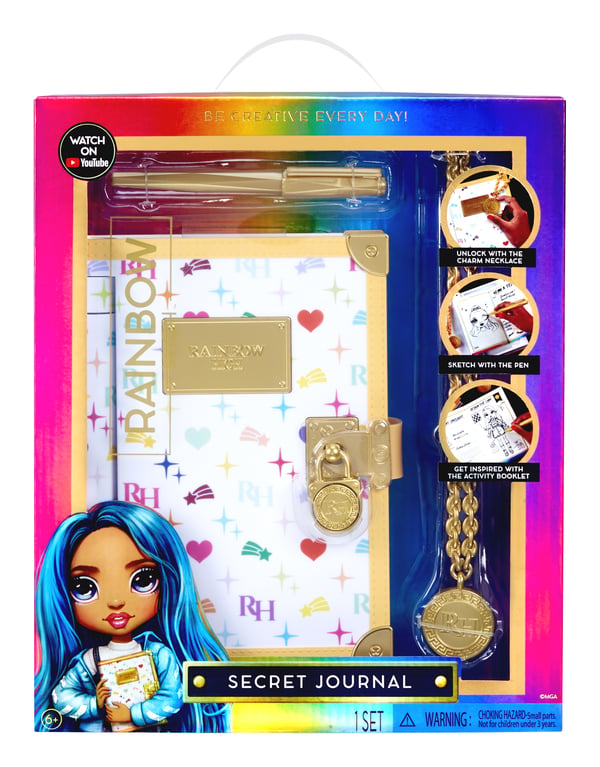 Rainbow High Secret Journal Henkilökohtainen päivyri