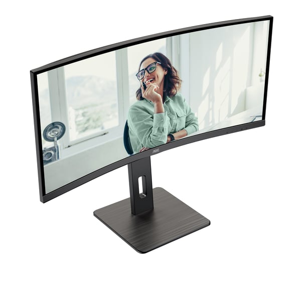 AOC CU34P3CV platta pc-skärmar 86,4 cm (34") 3440 x 1440 pixlar UltraWide Quad HD LED Svart