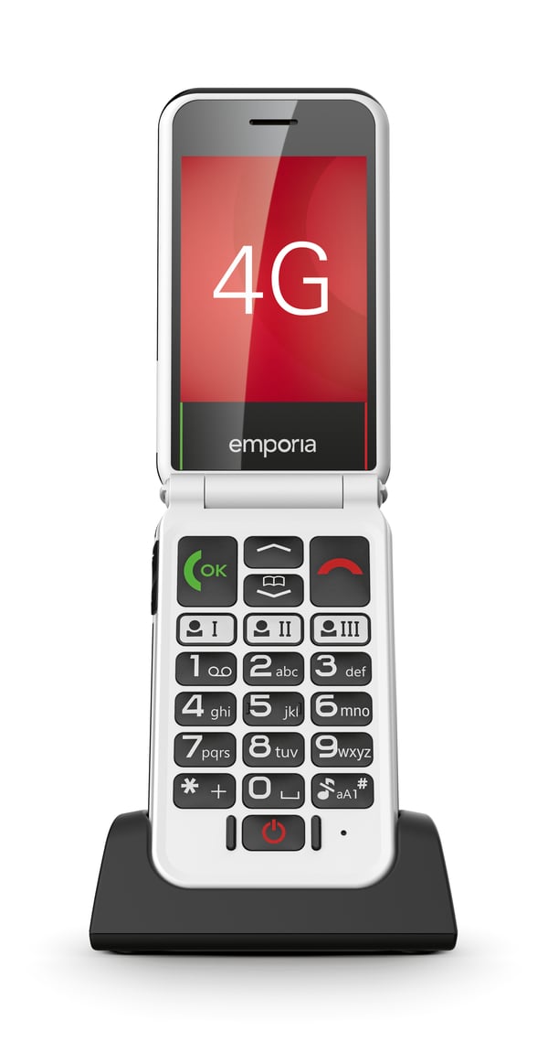 Emporia SIMPLICITYglam.4G 7,11 cm (2.8") 106 g Sort Senior telefon