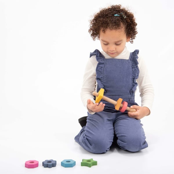 Tickit Rainbow Wooden Shape Twister