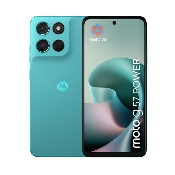 Motorola moto g57 power 17,1 cm (6.72") Dual SIM Android 16.0 5G USB Type-C 12 GB 256 GB 7000 mAh Turkis Motorola moto g57 power 17,1 cm (6.72") Dual SIM Android 16.0 5G USB Type-C 12 GB 256 GB 7000 mAh Turkis