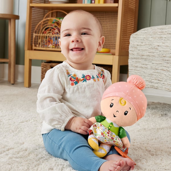 Fisher-Price Cuddle & Chime First Babydoll with Rainbow Teether