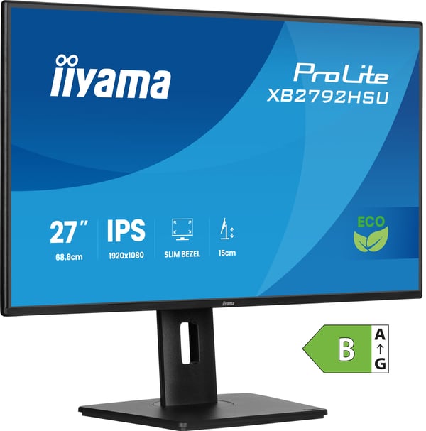 iiyama ProLite XB2792HSU-B1 tietokoneen litteä näyttö 68,6 cm (27") 1920 x 1080 pikseliä Full HD LED Musta