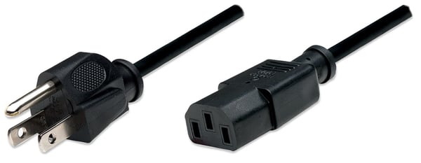 Manhattan 300179 strömkablar Svart 1,8 m Strömkontakt typ B C13 coupler