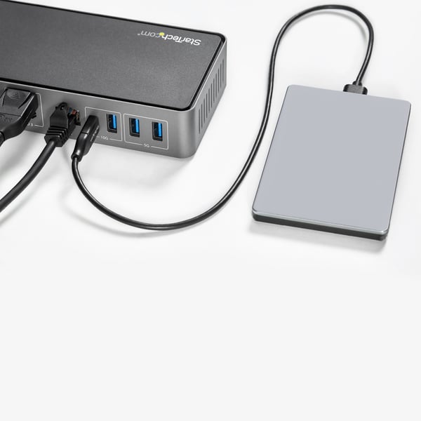 StarTech.com USB-C USB-A Dock - Hybrid Universal Trippel Skärm Dockningsstation för Laptop DP & HDMI 4K