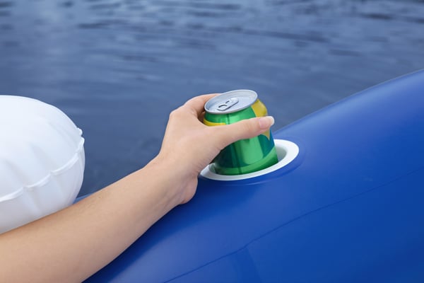 Bestway 43111 pool- och badmadrass Blå, Vit Mönstrad Vinyl Flytande ö
