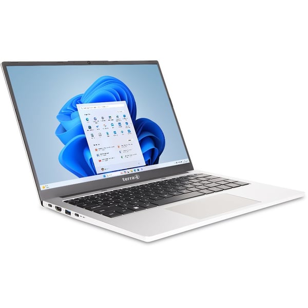 TERRA Mobile 1410R Intel® Core™ i5 i5-1334U Laptop 35,6 cm (14") WUXGA 16 GB DDR4-SDRAM 512 GB SSD Wi-Fi 6 (802.11ax) Windows 11 Home Tysk Sort, Sølv