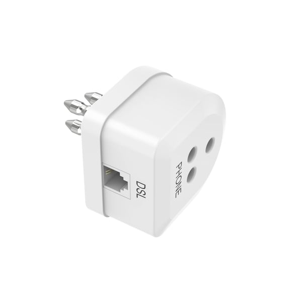 Hama 7201162 kabel kønsskifter Tthree-pole plug 6p4c Hvid