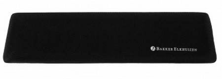 BakkerElkhuizen Trapezium Ergo Wrist Rest Compact handledsstöd Plast, Gummi, Textil Svart