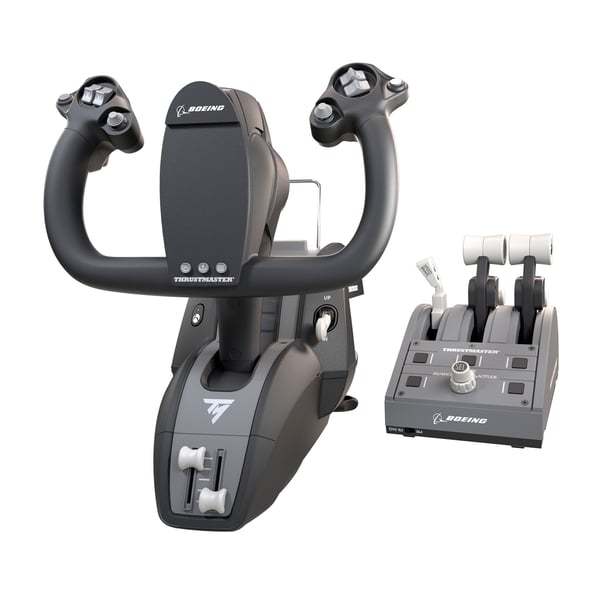 Thrustmaster TCA Yoke Pack Boeing Edition Svart, Grå USB Fightstick PC, Xbox, Xbox One, Xbox One S, Xbox One X, Xbox Series S, Xbox Series X