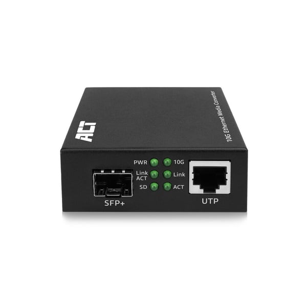 ACT AC4455 netværksomformer til medie 10000 Mbit/s Multitilstand, Enkeltilstand Sort ACT AC4455 netværksomformer til medie 10000 Mbit/s Multitilstand, Enkeltilstand Sort