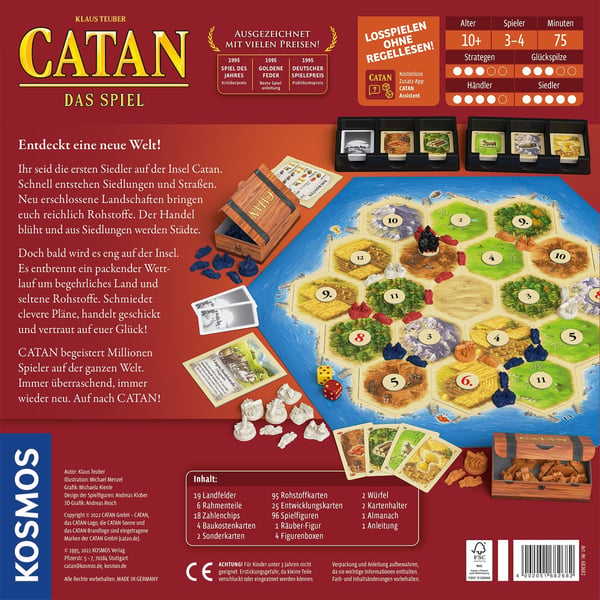 Kosmos Catan 75 min Lautapeli Strategia