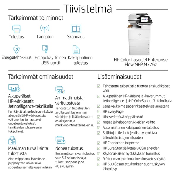 HP Color LaserJet Enterprise Flow MFP M776z