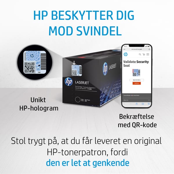 HP Original 124A LaserJet-tonerpatron, magenta