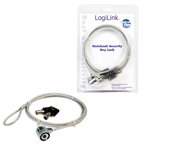 LogiLink Notebook Security Lock kabellås 1,5 m