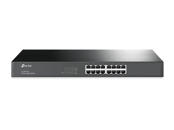 TP-Link TL-SG1016 Hallitsematon Gigabit Ethernet (10/100/1000) 1U Musta