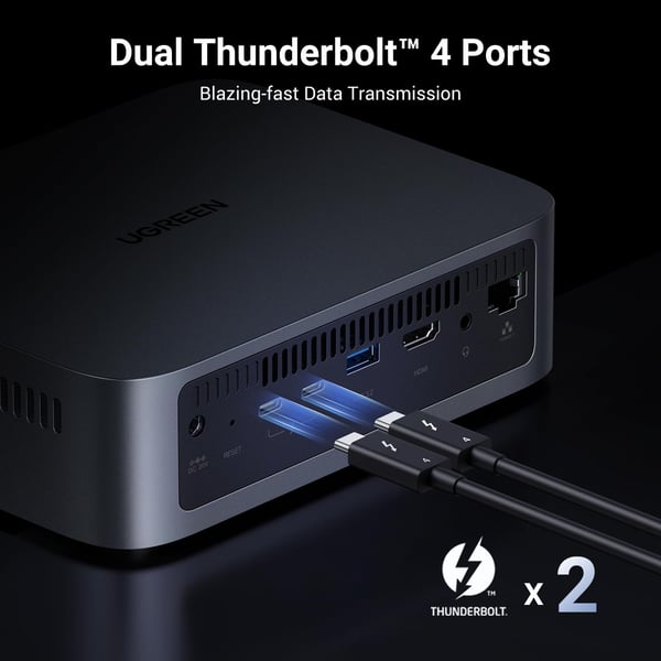 Ugreen Network Attached Storage NAS DXP480T Plus EU Levyton – Tallennuspalvelin