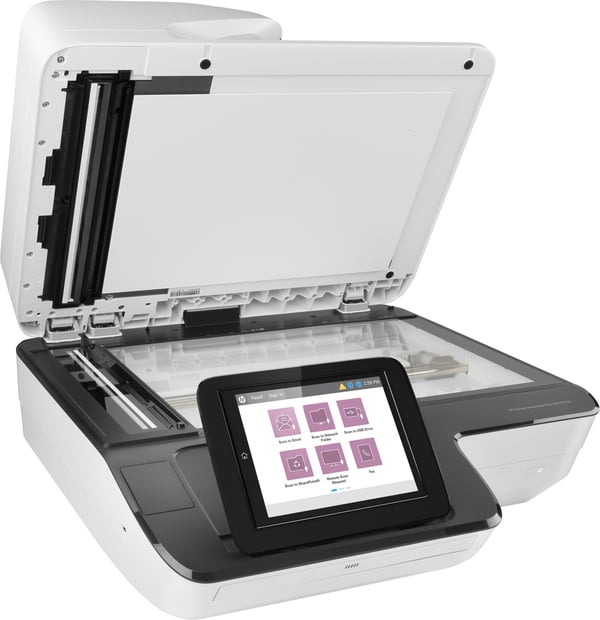 HP Scanjet Enterprise Flow N9120 fn2 Flatbed & ADF scanner 600 x 600 dpi A3 Sort, Hvid