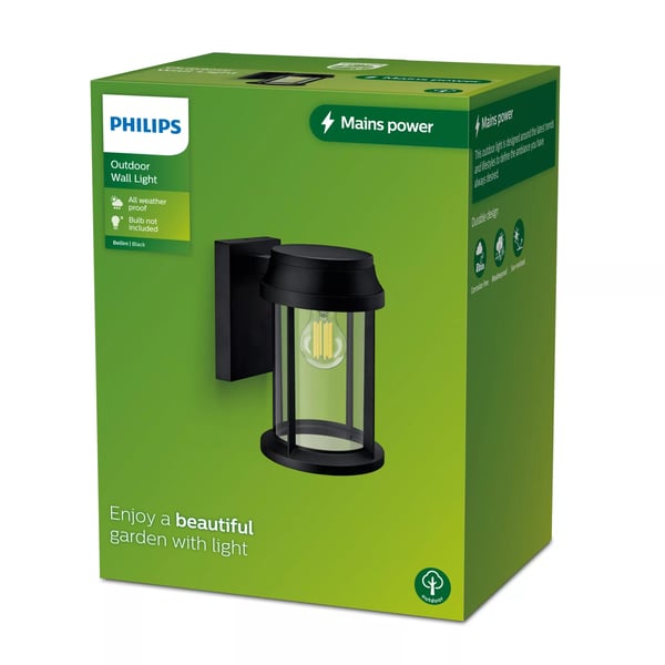 Philips 8720169266391 udendørsbelysning Udendørs vægbelysning E27 LED