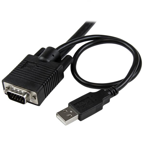 StarTech.com VGA 2 portar USB-kabel med KVM-switch - USB-driven med fjärrswitch
