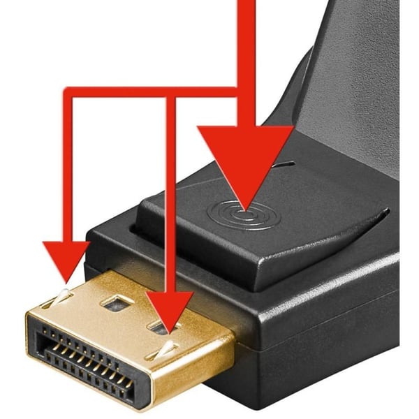 Techly DSP-229 DisplayPort DVI-I Sort