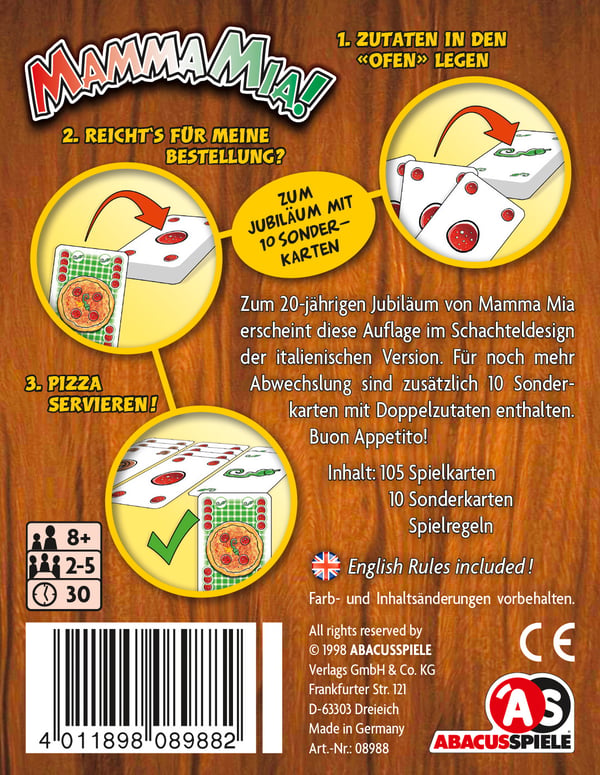Asmodee ABA08988 sällskapsspel Kortspel Passa ihop
