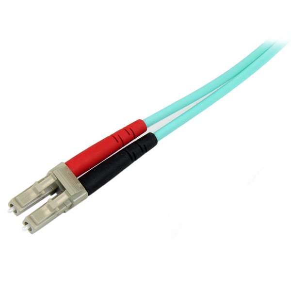 StarTech.com 10 m 10 Gb Aqua multiläge 50/125 Duplex LSZH fiberpatchkabel LC - LC