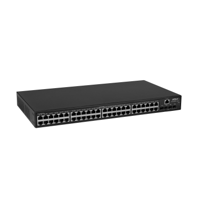Dahua Technology Access DH-AS4300-48GT4GF nätverksswitchar hanterad L2/L2+ Gigabit Ethernet (10/100/1000) Svart